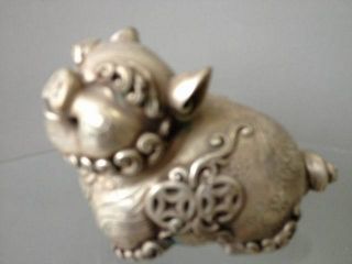 Pig Statues Sculpture Vivid Copper Ancient Chinese photo