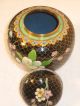 Antique Cloisonne Covered Jar Container Vases photo 4