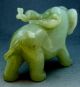 Exceptional Antique Chinese Jade Elephant Carving / Sculpture - - Vintage Incense Burners photo 4