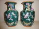 Rare Pair Of Old 19th Century Chinese Antique Export Porcelain Vases Vases photo 2