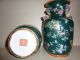 Rare Pair Of Old 19th Century Chinese Antique Export Porcelain Vases Vases photo 5