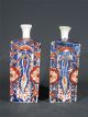 Rare Pair Of Antique Japanese Imari Square Form Bottles Tokkuri 19thc Vases Vases photo 2