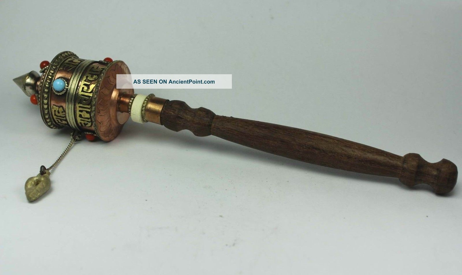 Asian Tibetan Handwork Inlay Turquoise Coral Copper Decoration Other photo