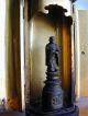 A Antique Japanese Edo Period Gilt Lacquer Shrine Of A Standing Buddha Statues photo 9