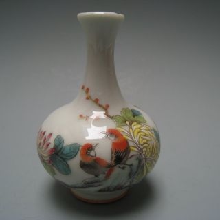 19 - 20 Century China Pastels,  Enamel Flowers And Birds Snuff Bottles photo
