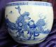 Antique Chinese Porcelain Blue White Jar Urn Marked Signed Qing Dynasty Vases photo 3