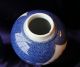 Pair Antique Chinese Porcelain Powder Blue Famille Rose Jar Vase With Lid Vases photo 7