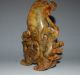 Rare Antique Chinese Old Jade Carving Powerful Beast Cup Nr Other photo 2