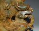Rare Antique Chinese Old Jade Carving Powerful Beast Cup Nr Other photo 6