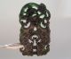 Fine Chinese Carved Hetian Black Green Jade Pendant 0031 Necklaces & Pendants photo 2