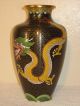 Antique Chinese Stunning Matching Dragon Cloisonne Vase Vases photo 1