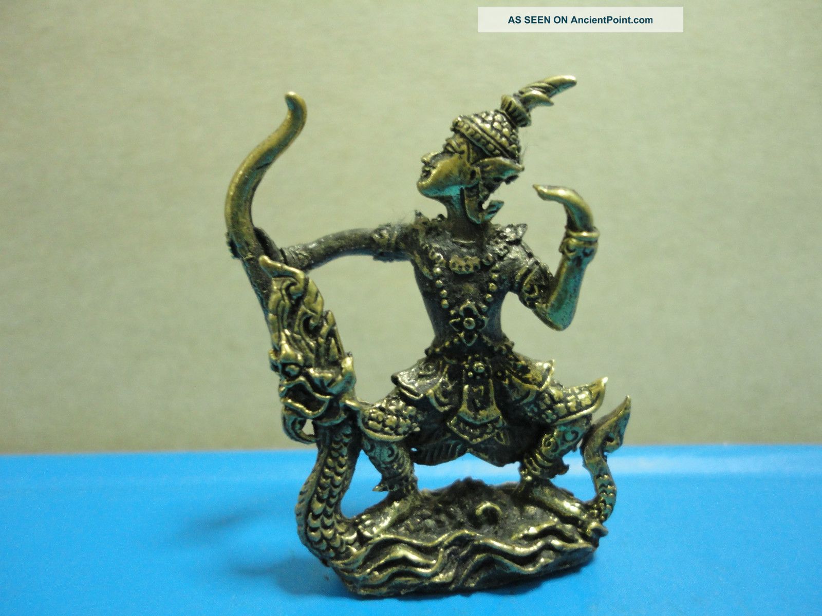Narai On Naga Wealth Safe Lucky Charm Thai Amulet Pendant Amulets photo