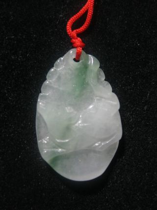 Natural Chinese Pean Green Jadeite Pendant /small Birth Animal Mouse photo