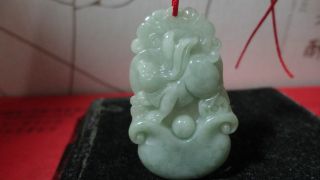 100%natural Green Grade A Jade Jadeite Pendant/chinese Zodiac One Of Rabbit photo