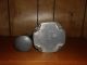 Antique Pewter And Brass Tea Caddy Very Heavy Tea Caddies photo 2