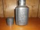 Antique Pewter And Brass Tea Caddy Very Heavy Tea Caddies photo 3