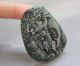 Chinese Hetian Black Green Jade Carved Dragon Pendant Nr Other photo 1