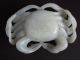 Chinese White Jade Carving Crab Big Other photo 5