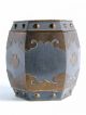 Fine Qing Chinese Heavy Pewter And Brass Tea Caddy Box + Cover 19th - 20th Qing Tea Caddies photo 6