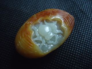 Chinese White Color Jade Carving Of A Spider photo