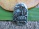 Tibet Folk Classical Jade Stone Carve Auspicious Suzaku Basaltic Pendant 323 Reproductions photo 1