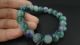 Chinese Jade Bracelet/purple&green/20beads/each Bead Of 12mm/wear Two - Lane Bracelets photo 1