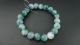 Chinese Jade Bracelet/purple&green/20beads/each Bead Of 12mm/wear Two - Lane Bracelets photo 2