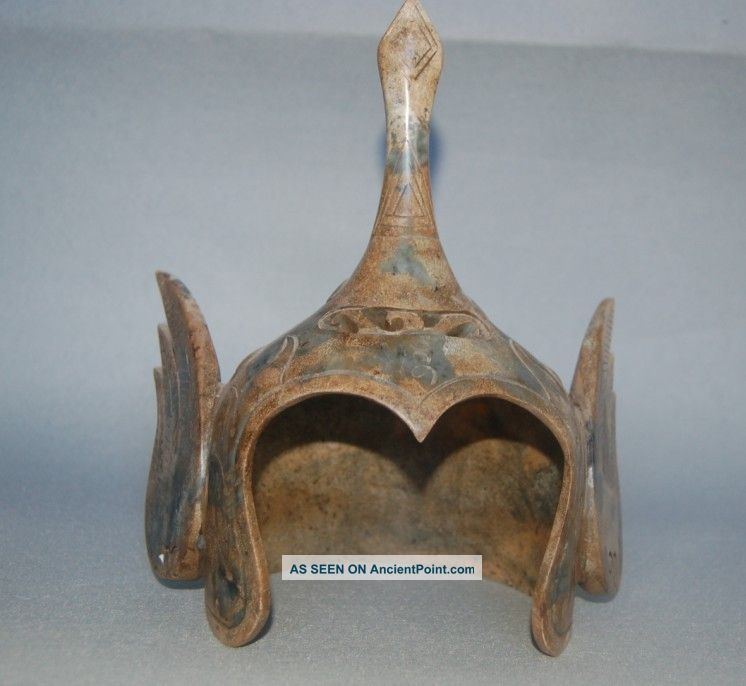 Rare Antique Chinese Old Jade Helmet 16th Century Other photo
