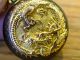 Antique Chinese Gilded Dragon And Steel Miniature Fob Snuff Bottle Nr Snuff Bottles photo 3