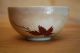 Japanese Satsuma Glaze Tea Ceremony Bowl With Autumn Leaves,  Early Meiji Period Bowls photo 3