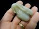Antique Chinese Celadon Jade Toggle 19th Century Other photo 10