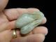 Antique Chinese Celadon Jade Toggle 19th Century Other photo 1