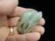 Antique Chinese Celadon Jade Toggle 19th Century Other photo 5