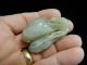 Antique Chinese Celadon Jade Toggle 19th Century Other photo 8