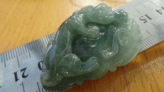 Prefect 100%natural Green&oily Grade A Jade Jadeite Pendant/chinese Lvy Leaf photo