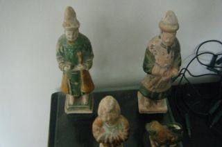 Ming Figure Man Standing Sencai Method,  Real Antique Piece + Taxation Report photo