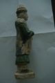 Ming Figure Man Standing Sencai Method,  Real Antique Piece + Taxation Report Men, Women & Children photo 1