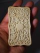 Antique Chinese Canton Hand Carved Visiting Card Case Jade/ Hardstone photo 4