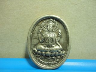 Vishnu And Katha Lakshmi Prosperity Wealth Love Hindu Thai Amulet Pendant photo