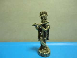 Krishna Safety Happy Joyful Prosperity Wealth Love Hindu Charm Thai Amulet photo