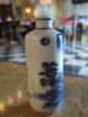 Antique Chinese Blue & White Porcelain Snuff Bottle W/ Man & Landscape Snuff Bottles photo 2