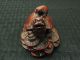 Unique Chinese Red Lacquer Female Dragon Foo Dog With Turtle Shell & Baby Statue Dragons photo 5