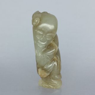 Antique Carved Jade 120516 - 1710 H52xw16xd14mm Weight 24g photo