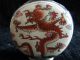 Chinese Qing Dynasty Qianlong Year Porcelain Red Dragon Snuff Bottle Snuff Bottles photo 4
