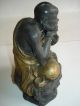 Bronze Chinese Buddah In Lotus Position Buddha photo 3