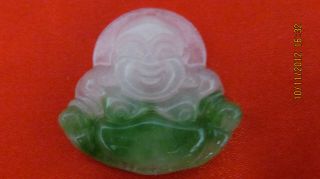 New Style Festive Cift Chinese Jade Happy Buddha Pendant photo