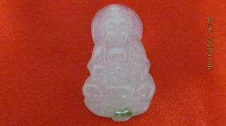 Fancy Gift Chinese Jade Necklace/pendant Figure Of Buddha photo