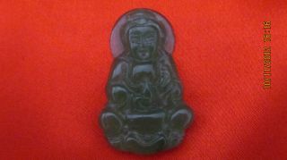 Chinese Jade Pendant Avalokitesvara Best Festive Gift photo