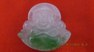 Fancy Gift Chinese Jade Necklace/pendant Maitreya Buddha photo