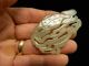Antique Chinese Jade Pendant Whale With Seaweed 19th Century Necklaces & Pendants photo 6
